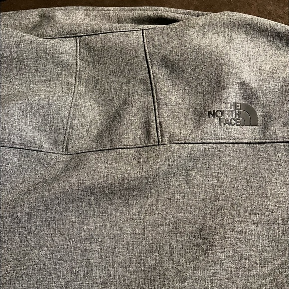 North Face windwall light heather grey full zip size XL Tall - Picture 2 of 4